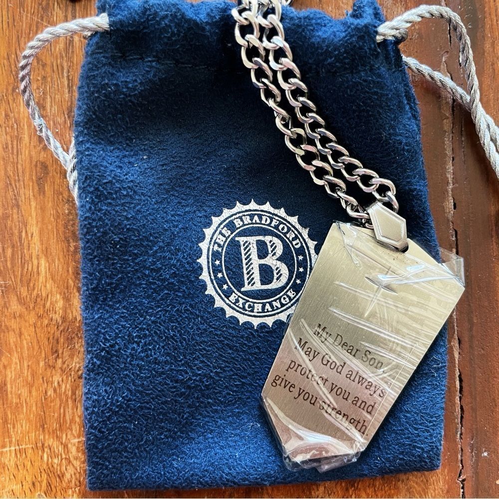 The Bradford Exchange "Protection And Strength For My Son" Sapphire Pendant